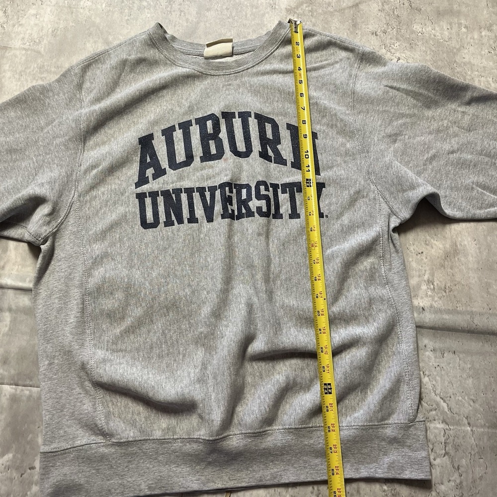 Auburn Tigers Sweatshirt Mens M Blue Heather MV Sport Pro-Weave NCAA - Picture 6 of 10